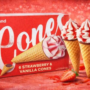 CONE strawberry jäätis 6x110ml