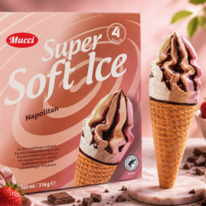 Super Soft Ice Napolitan 4x140ml