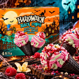 Halloween black cone vaarikas & vanill 4x135ml